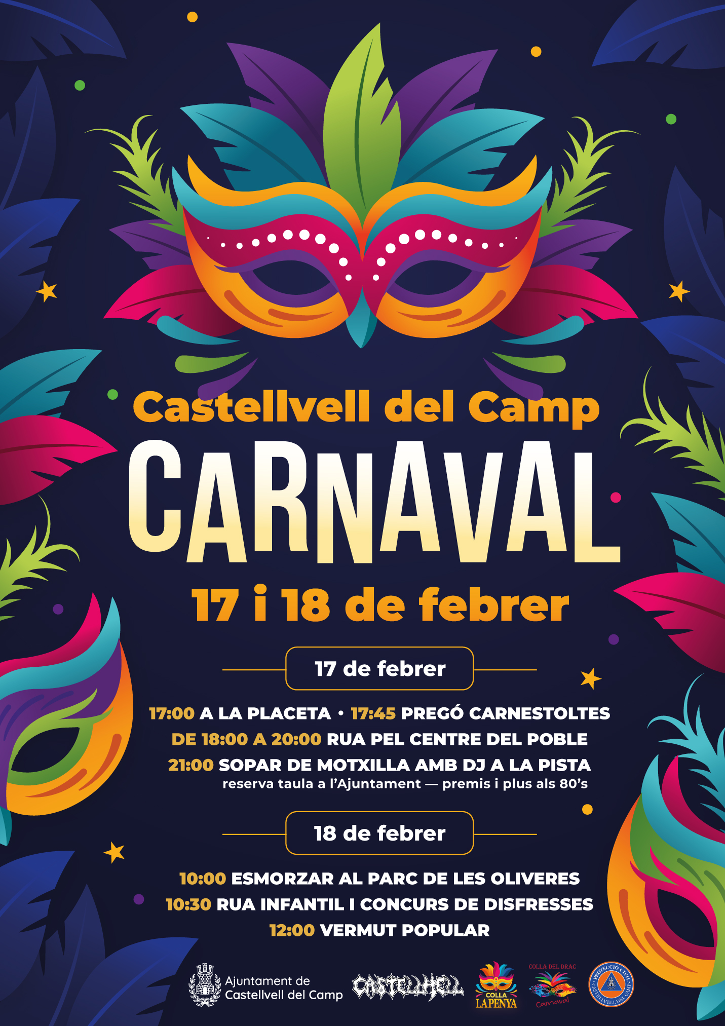 El Carnaval de Castellvell del Camp s’amplia a tot el cap de setmana