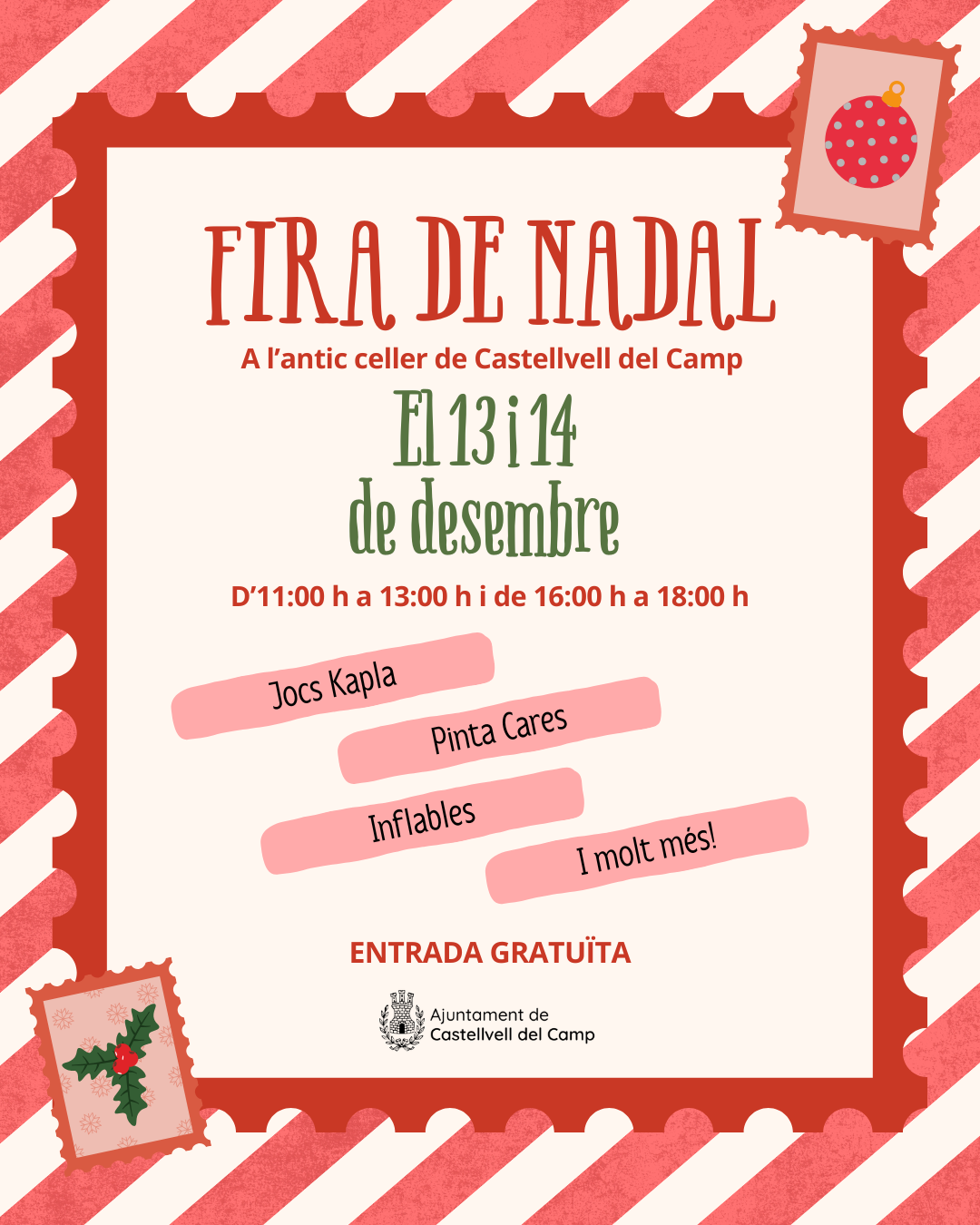 Castellvell s’omple d’esperit nadalenc amb la Fira de Nadal el 13 i 14 de desembre