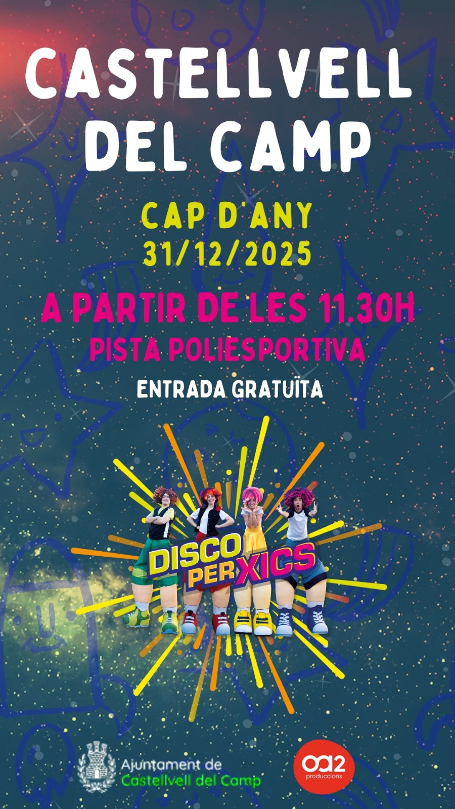 Cap d’Any també per als més petits a Castellvell del Camp
