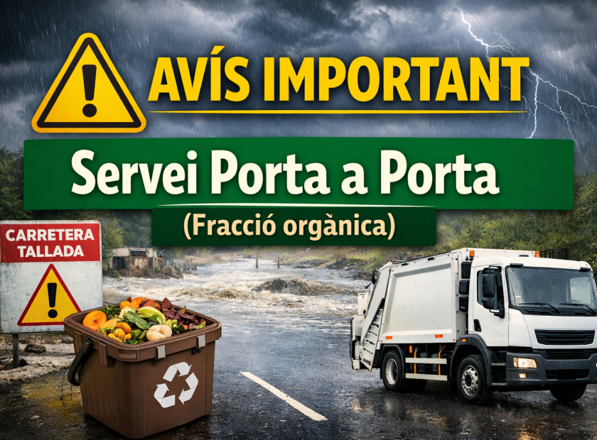 AVis secomsa carretera tallada