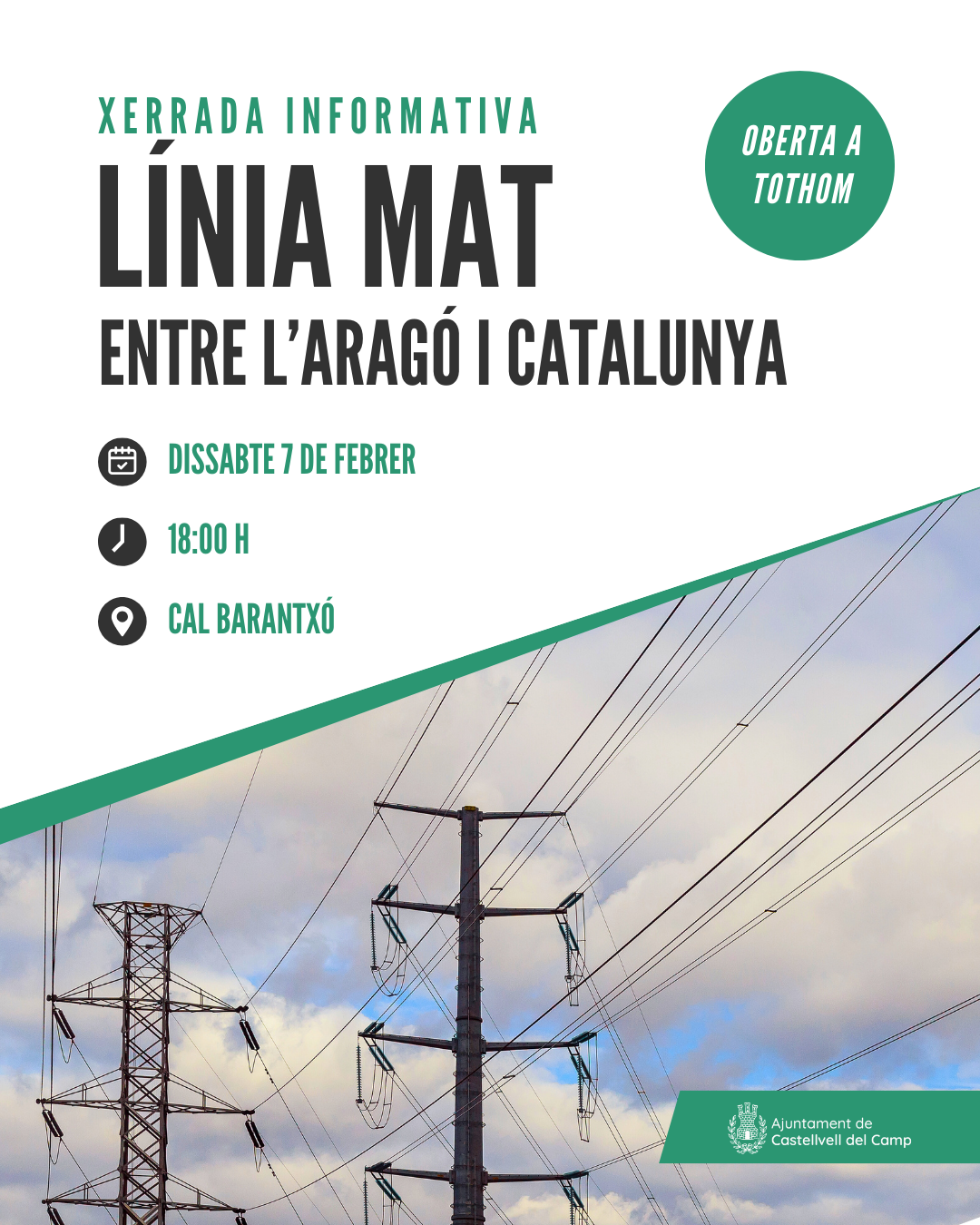 Xerrada informativa sobre el projecte de la línia MAT entre l’Aragó i Catalunya