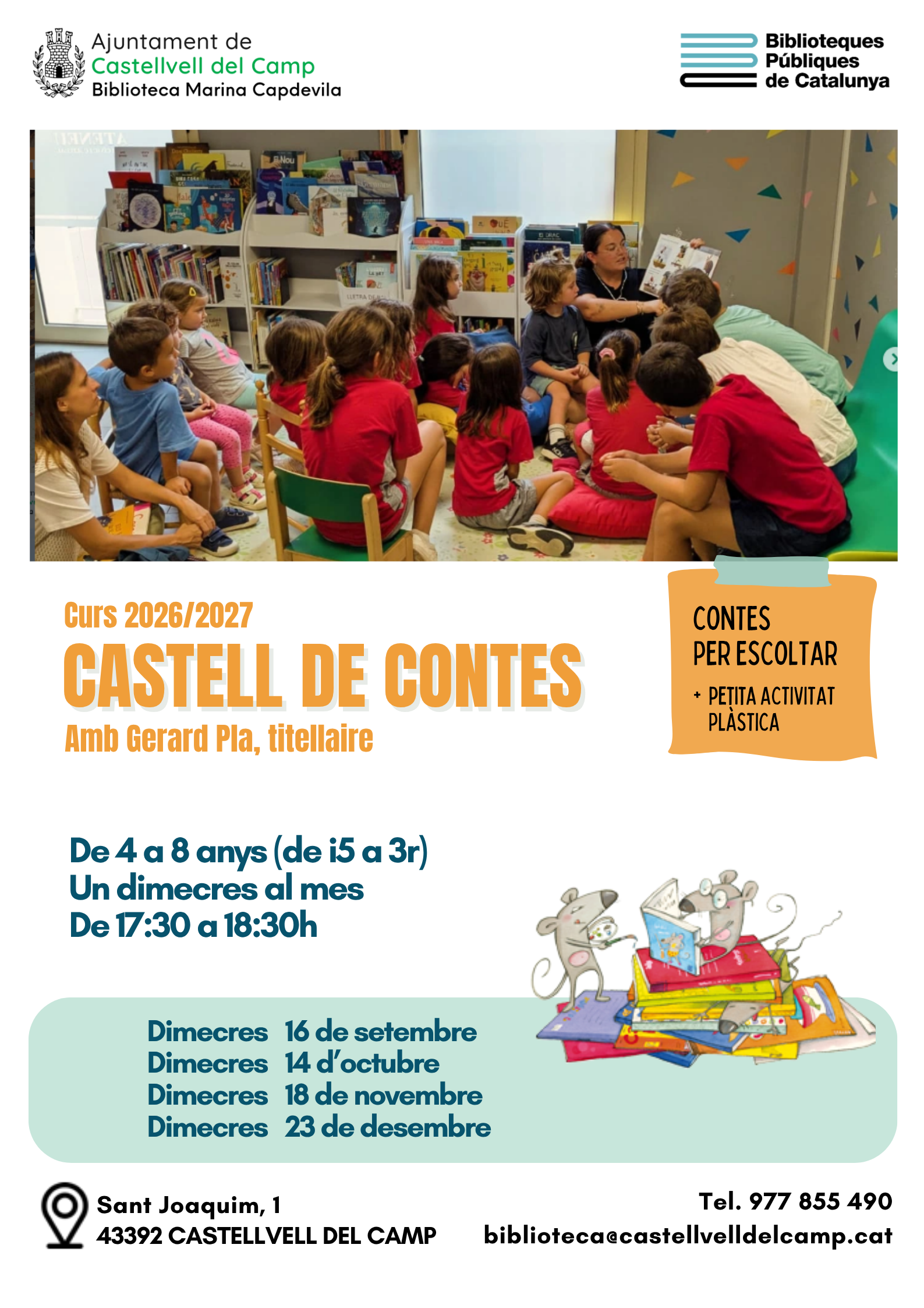 Conta-contes a la Biblioteca